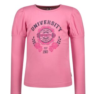 B.Nosy Meisjes t-shirt - Elke - Roze carnation ~ Spinze.nl