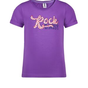 B.Nosy Meisjes t-shirt artwork - Lilac ~ Spinze.nl