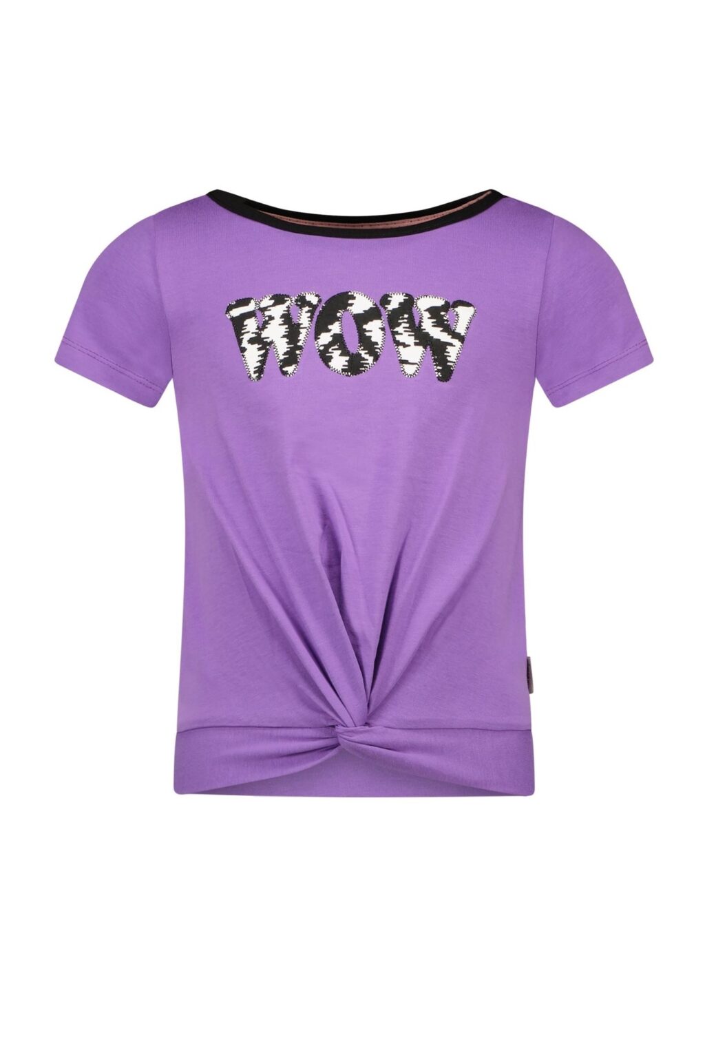 B.Nosy Meisjes t-shirt fancy artwork - Grape paars ~ Spinze.nl