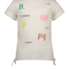 B.Nosy Meisjes t-shirt met knopen - Cotton ~ Spinze.nl