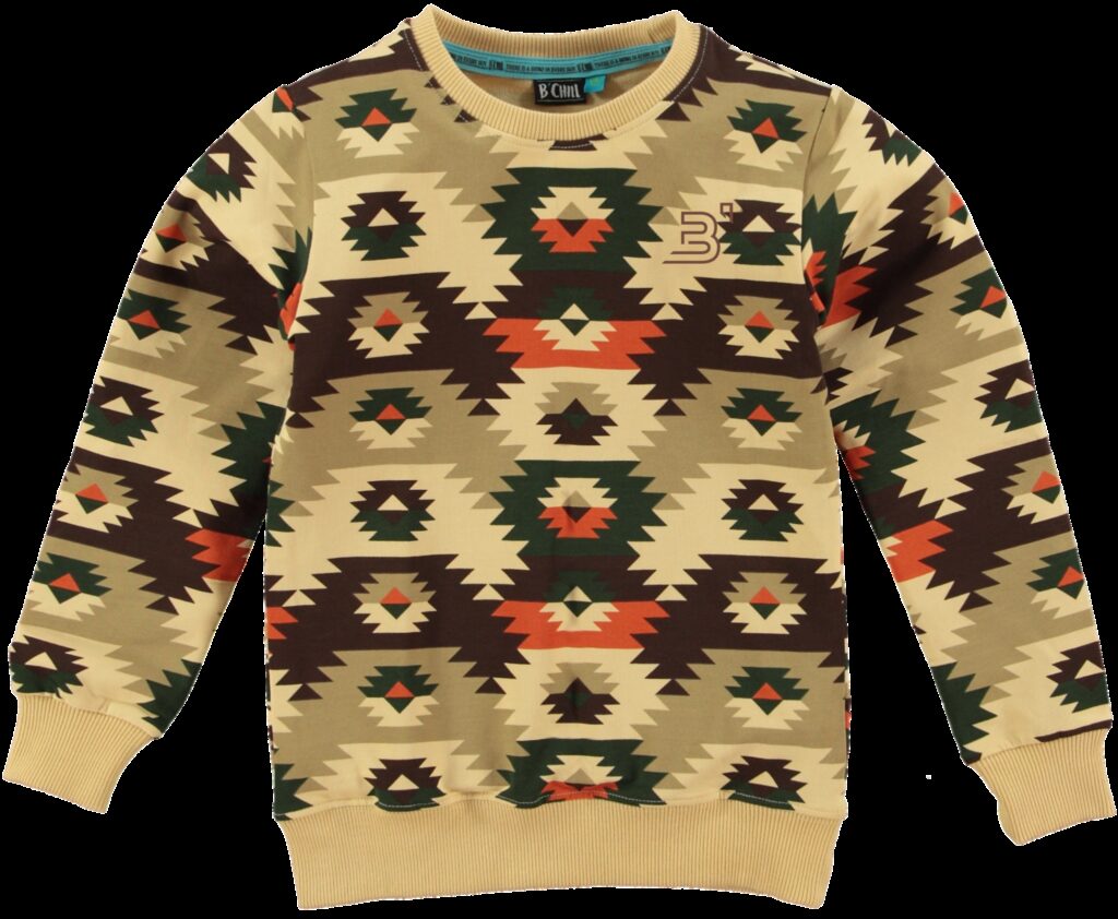 B'Chill Jongens sweater - Jurriaan - Multicolor ~ Spinze.nl