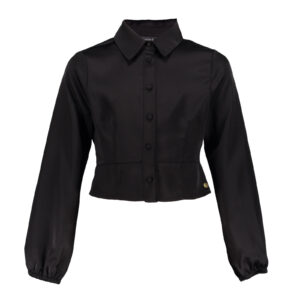 Frankie & Liberty Meisjes blouse - Karin - Off zwart ~ Spinze.nl