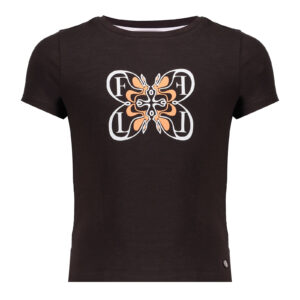 Frankie & Liberty Meisjes t-shirt - Hilary - Chocolade bruin ~ Spinze.nl