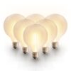 HOFTRONIC SMART 6x Smart E27 LED filament lamp - G125 - Wifi & Bluetooth - 806lm - 7 Watt - Warm wit tot koud wit ~ Spinze.nl