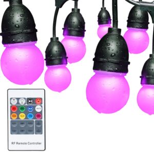 HOFTRONIC™ 15m LED String light RGB - buiten lampjes snoer 24 RGB LEDs incl. afstandsbediening - IP65 Lichtsnoer buiten ~ Spinze.nl