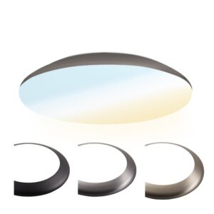 HOFTRONIC™ LED Bulkhead 30 cm - Plafondlamp - 18W 2100 Lumen - CCT lichtkleur instelbaar - IK10 - RVS - IP65 Waterdicht ~ Spinze.nl