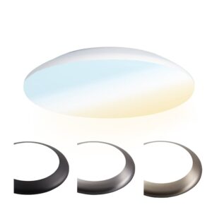 HOFTRONIC™ LED Bulkhead 30 cm - Plafondlamp - 18W 2100 Lumen - CCT lichtkleur instelbaar - IK10 - Wit - IP65 Waterdicht ~ Spinze.nl