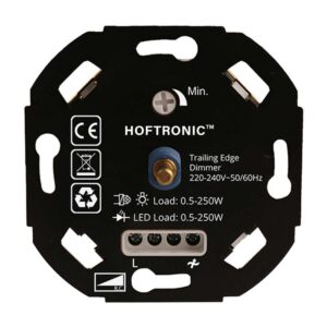 HOFTRONIC™ LED dimmer - 0.5-250 watt - Geschikt voor fase afsnijding - Universeel ~ Spinze.nl