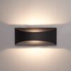 HOFTRONIC™ Lowa LED wandlamp - 3000K warm wit - 6 Watt - Up & down light - IP54 voor binnen en buiten - Moderne muurlamp - Tweezijdig - Zwart ~ Spinze.nl