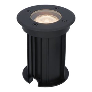 HOFTRONIC™ Maisy dimbare LED grondspot - Rond - Zwart - 2700K warm wit - 5 Watt - IP67 straal waterdicht - 3 jaar garantie ~ Spinze.nl