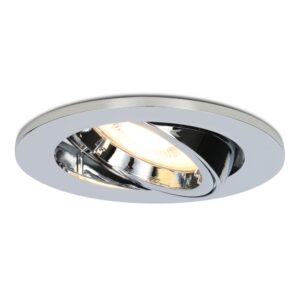 HOFTRONIC™ Maya LED dimbare inbouwspot - Kantelbaar - Warm wit 2700K- incl. GU10 spot - Chroom plafondspot - IP20 voor binnen ~ Spinze.nl