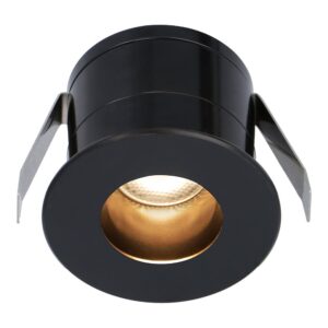 HOFTRONIC™ Olivia zwarte LED Inbouwspot - Verzonken - 12V - 3 Watt - Veranda verlichting - voor buiten - 2700K warm wit ~ Spinze.nl