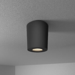 HOFTRONIC™ Paxton LED Opbouwspot plafond - Rond - Zwart - Aluminium met poedercoating - IP65 waterdicht voor binnen en buiten - incl. GU10 spot 4000K Neutraal wit - 3 jaar garantie ~ Spinze.nl