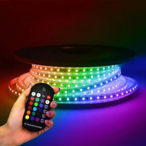 HOFTRONIC™ RGB LED Strip 25m - Lichtslang 60 LEDs/m - IP65 waterdicht voor binnen en buiten - Plug & Play - SMD 5050 - Flex60 Series ~ Spinze.nl