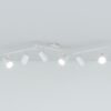 HOFTRONIC™ Riga LED Plafondlamp 6 spots Wit - Draaibaar en Dimbaar - 6 lichts - GU10 6000K daglicht wit - Plafondspot woonkamer en gang - Opbouw spots verlichting ~ Spinze.nl