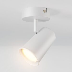 HOFTRONIC™ Riga LED Plafondspot Wit - Draaibaar en Dimbaar - GU10 plafondlamp 2700K warm wit - 5W 400 Lumen - Opbouw spot voor woonkamer ~ Spinze.nl