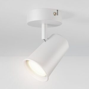 HOFTRONIC™ Riga LED Plafondspot Wit - Draaibaar en Dimbaar - GU10 plafondlamp 4000K neutraal wit - 5W 400 Lumen - Opbouw spot voor woonkamer ~ Spinze.nl