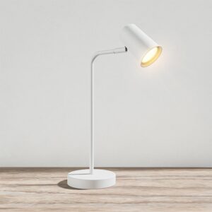 HOFTRONIC™ Riga LED tafellamp - Kantelbaar en draaibaar - 2700K warm wit - Ingebouwde dimmer - Bureaulamp voor binnen - GU10 fitting - Wit - 3 jaar garantie ~ Spinze.nl