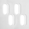 HOFTRONIC™ Set van 4 C-Series - LED Plafondlamp wit ovaal - Wandlamp - Scheepslamp - IP54 - 12W - 1160lm - 6500K Daglicht wit - voor binnen en buiten ~ Spinze.nl