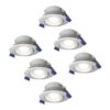 HOFTRONIC™ Set van 6 Lima LED inbouwspots - Kantelbaar - 6000K - Daglicht wit - IP65 waterdicht en stofdicht - Buiten - Badkamer - GU10 verwisselbare lichtbron - 5 Watt - Veiligheidsglas - Wit - 2 jaar garantie ~ Spinze.nl