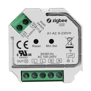 HOFTRONIC™ Zigbee Mini LED dimmer/ontvanger Basic - Draadloos - maximaal 400 Watt - IP20 - Voor Pulsdimmer ~ Spinze.nl