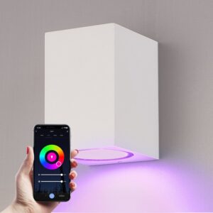 Hofronic Marion - Smart WiFi+Bluetooth LED wandlamp kubus - Incl. 5
