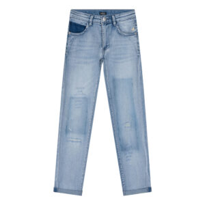 Indian Blue Jeans Meisjes jeans broek Sue straight fit - Light denim ~ Spinze.nl