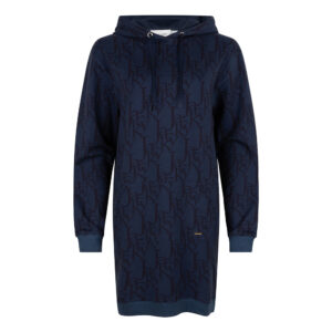 Jacky Luxury Meisjes jurk hoodie - Marine blauw ~ Spinze.nl