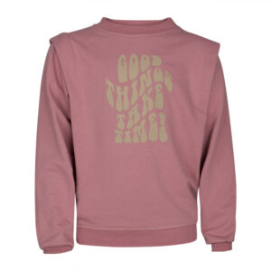 KIEstone Meisjes sweater - Candy - Zacht roze ~ Spinze.nl