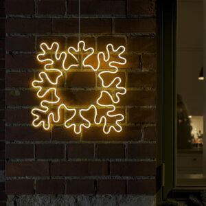 Konstsmide Kerstfiguur voor buiten - Sneeuwvlok - 384 LEDs - 2700K warm wit - 47 x 47 cm ~ Spinze.nl