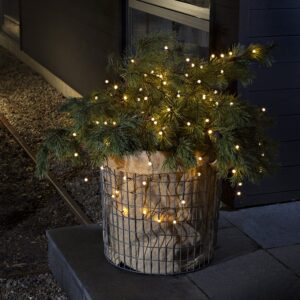 Konstsmide Kerstverlichting op batterijen 8 meter - 80 LEDs - Ronde LED Lampjes - IP44 waterdicht - Lichtsnoer voor binnen en buiten ~ Spinze.nl