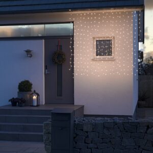 Konstsmide Lichtgordijn voor buiten - 320 LEDs - 2100K Extra warm wit - 2 meter - Kerstverlichting ~ Spinze.nl