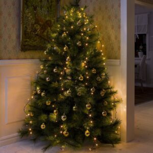 Konstsmide Lichtmantel voor binnen - 200 LEDs - Warm wit - 2.4 meter - Kerstverlichting - Kerstboomverlichting ~ Spinze.nl