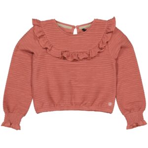 LEVV Little Meisjes blouse - Geyla - Mahogany roze ~ Spinze.nl