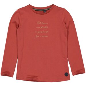LEVV Little Meisjes shirt - Belja - Rood vintage ~ Spinze.nl