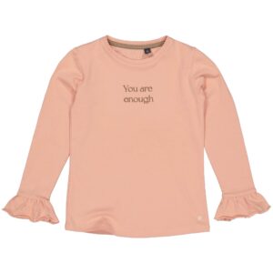 LEVV Little Meisjes shirt - Gemma - Pastel roze ~ Spinze.nl