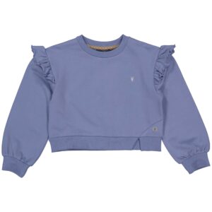 LEVV Little Meisjes sweater - Grace - Maan blauw ~ Spinze.nl