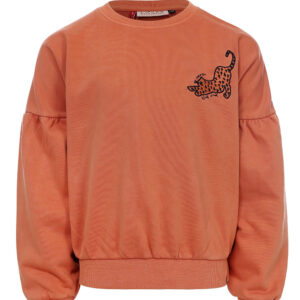 LOOXS Little Meisjes sweater - Warm Orange ~ Spinze.nl