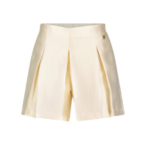 Le Chic Meisjes short crepe lurex - Darling - Pearled ivoor wit ~ Spinze.nl