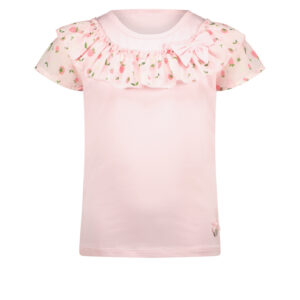 Le Chic Meisjes t-shirt ruffel - Nomsala - Candy crush ~ Spinze.nl