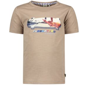 Like Flo Jongens t-shirt - Mud ~ Spinze.nl