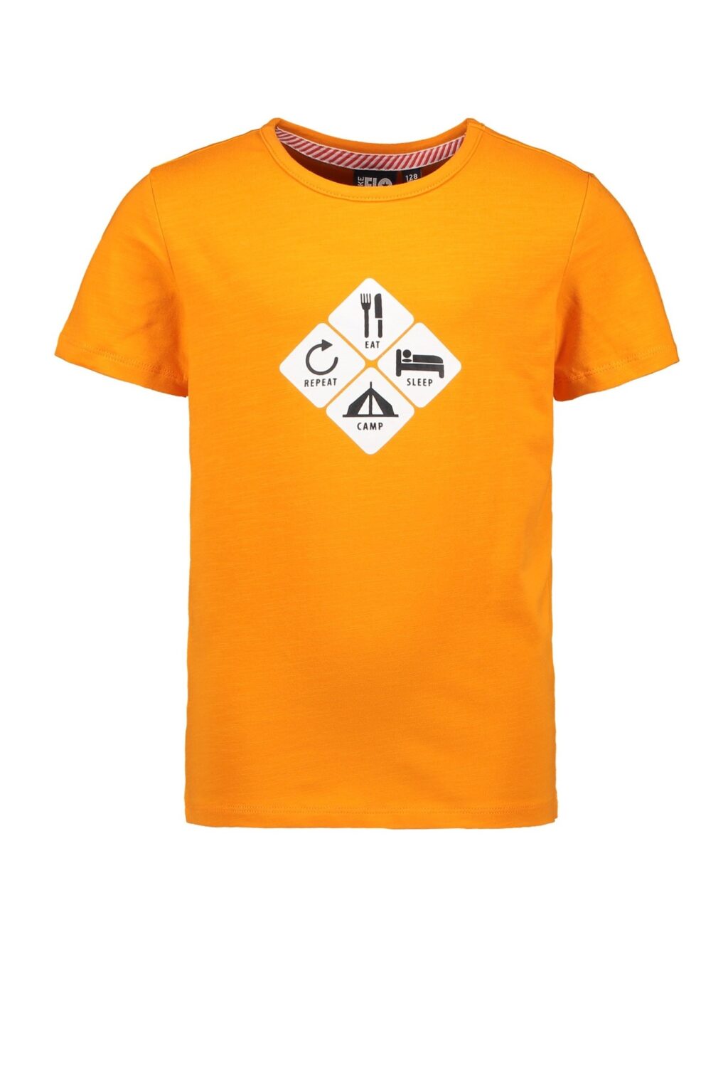 Like Flo Jongens t-shirt - Orange ~ Spinze.nl