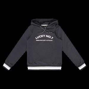 Lucky No. 7 Jongens hoodie - Zwart ~ Spinze.nl