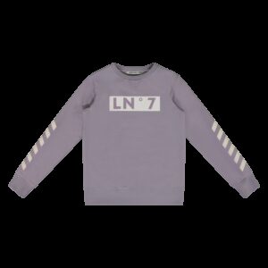 Lucky No. 7 Jongens sweater - Minimal grijs ~ Spinze.nl