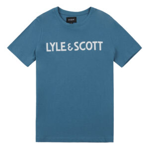 Lyle & Scott T-shirt tekst - Bluestone ~ Spinze.nl