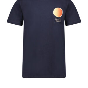 Moodstreet Jongens t-shirt print - Navy blauw ~ Spinze.nl