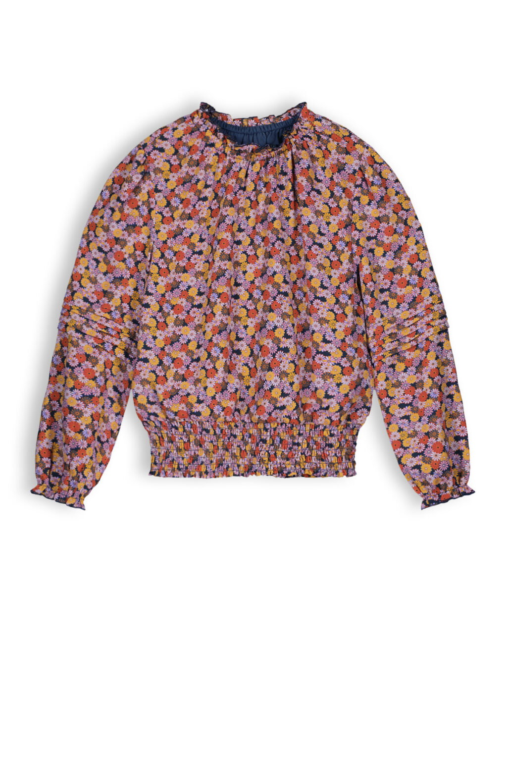 NoNo Meisjes blouse - Taya - Sunset roze ~ Spinze.nl