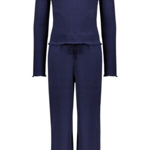 NoNo Meisjes pyjama set - Ryama - Navy blauw blazer ~ Spinze.nl