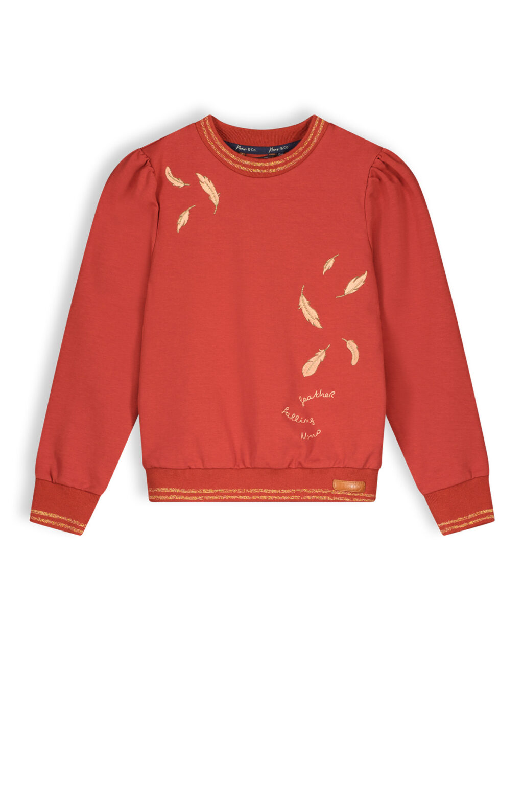 NoNo Meisjes sweater - Kate - Samba rood ~ Spinze.nl