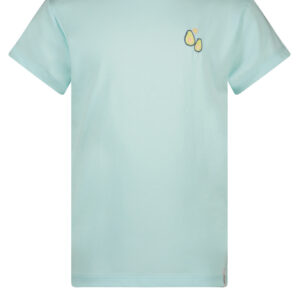 NoNo Meisjes t-shirt - Kanai - Cream mint ~ Spinze.nl